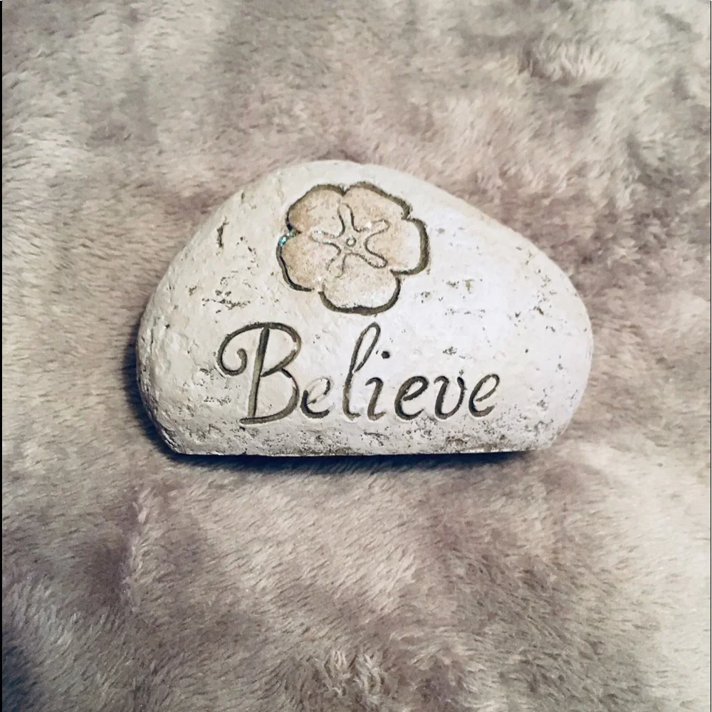 Believe inspirational stone. See pics for measurements plz. - Picture 1 of 7